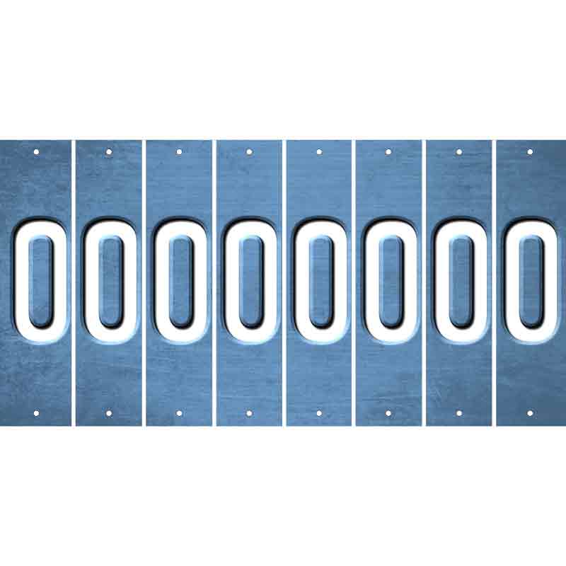 Light Blue Oil Rubbed Cut Fun Strips (Set of 8) 1