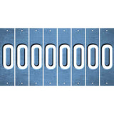 Light Blue Oil Rubbed Cut Fun Strips (Set of 8) 1