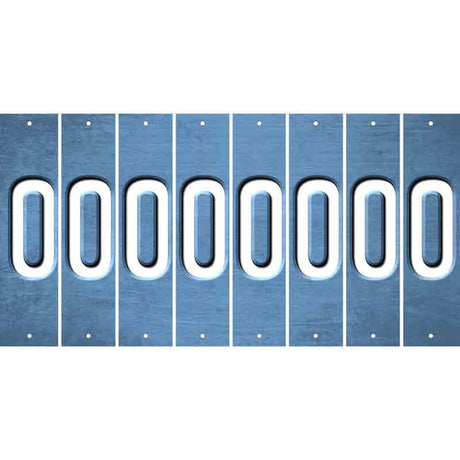 Light Blue Oil Rubbed Cut Fun Strips (Set of 8) 1