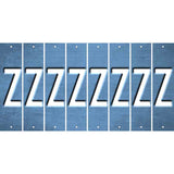 Light Blue Oil Rubbed Cut Fun Strips (Set of 8) 0