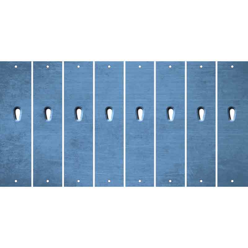 Light Blue Oil Rubbed Cut Fun Strips (Set of 8) $