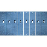 Light Blue Oil Rubbed Cut Fun Strips (Set of 8) $
