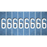 Light Blue Oil Rubbed Cut Fun Strips (Set of 8) 7