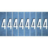 Light Blue Oil Rubbed Cut Fun Strips (Set of 8) 5