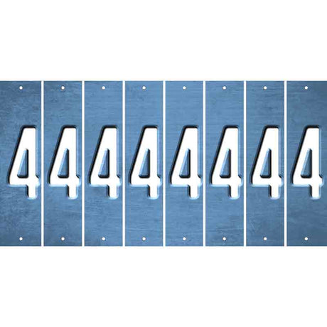 Light Blue Oil Rubbed Cut Fun Strips (Set of 8) 5