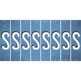 Light Blue Oil Rubbed Cut Fun Strips (Set of 8) T