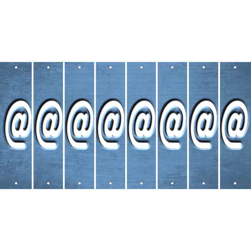 Light Blue Oil Rubbed Cut Fun Strips (Set of 8) !