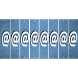 Light Blue Oil Rubbed Cut Fun Strips (Set of 8) !