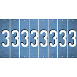 Light Blue Oil Rubbed Cut Fun Strips (Set of 8) 4