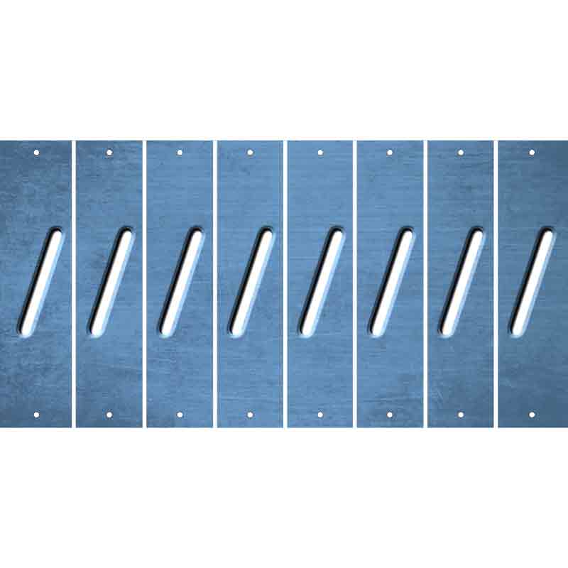 Light Blue Oil Rubbed Cut Fun Strips (Set of 8) (