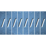 Light Blue Oil Rubbed Cut Fun Strips (Set of 8) (