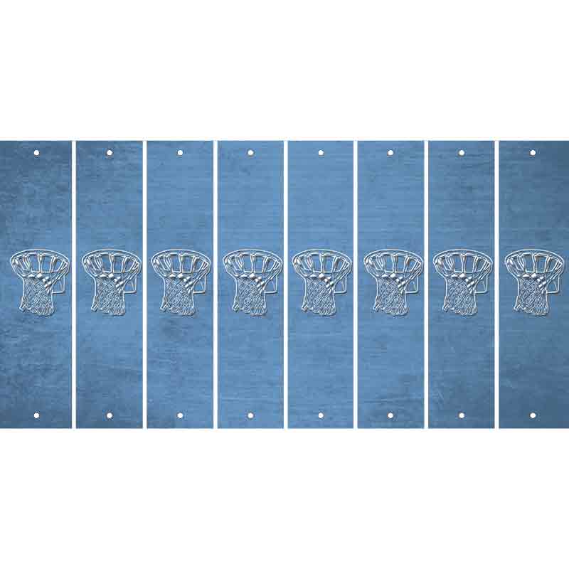 Light Blue Oil Rubbed Cut Fun Strips (Set of 8) BAT