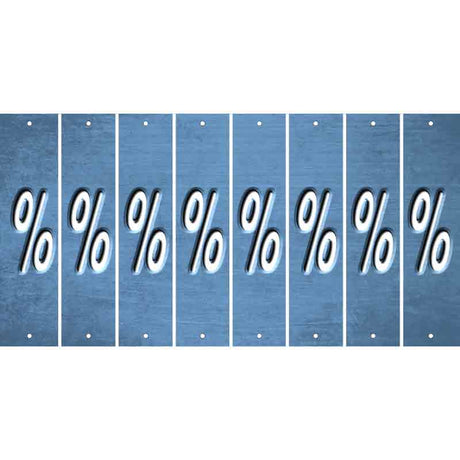 Light Blue Oil Rubbed Cut Fun Strips (Set of 8) -