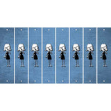 Light Blue Oil Rubbed Cut Fun Strips (Set of 8) MOM