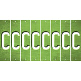 Lime Green Oil Rubbed Cut Fun Strips (Set of 8) D