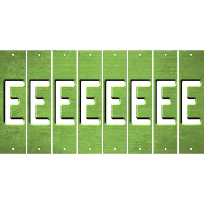 Lime Green Oil Rubbed Cut Fun Strips (Set of 8) F