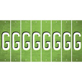 Lime Green Oil Rubbed Cut Fun Strips (Set of 8) H