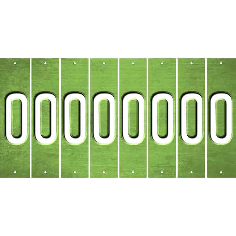 Lime Green Oil Rubbed Cut Fun Strips (Set of 8) P