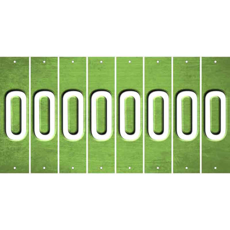 Lime Green Oil Rubbed Cut Fun Strips (Set of 8) P