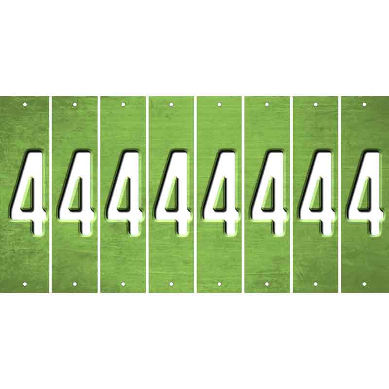 Lime Green Oil Rubbed Cut Fun Strips (Set of 8) 5