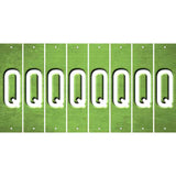 Lime Green Oil Rubbed Cut Fun Strips (Set of 8) R