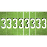 Lime Green Oil Rubbed Cut Fun Strips (Set of 8) 4