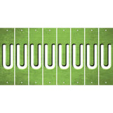 Lime Green Oil Rubbed Cut Fun Strips (Set of 8) V