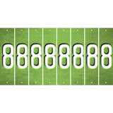 Lime Green Oil Rubbed Cut Fun Strips (Set of 8) 9