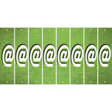 Lime Green Oil Rubbed Cut Fun Strips (Set of 8) !