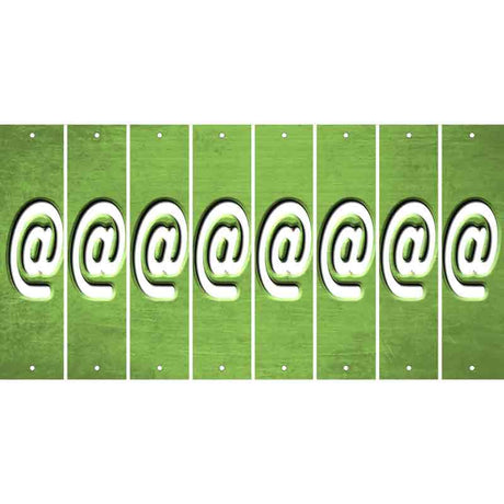 Lime Green Oil Rubbed Cut Fun Strips (Set of 8) !