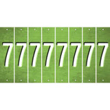 Lime Green Oil Rubbed Cut Fun Strips (Set of 8) 8