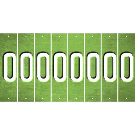 Lime Green Oil Rubbed Cut Fun Strips (Set of 8) 1