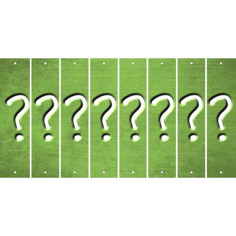 Lime Green Oil Rubbed Cut Fun Strips (Set of 8) %