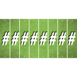 Lime Green Oil Rubbed Cut Fun Strips (Set of 8) @