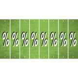 Lime Green Oil Rubbed Cut Fun Strips (Set of 8) -