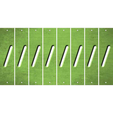Lime Green Oil Rubbed Cut Fun Strips (Set of 8) (