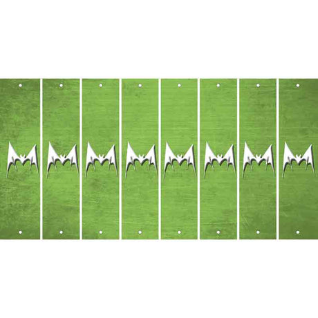 Lime Green Oil Rubbed Cut Fun Strips (Set of 8) BEAR