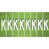 Lime Green Oil Rubbed Cut Fun Strips (Set of 8) L