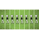 Lime Green Oil Rubbed Cut Fun Strips (Set of 8) DAD