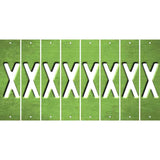 Lime Green Oil Rubbed Cut Fun Strips (Set of 8) Y