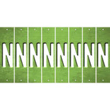 Lime Green Oil Rubbed Cut Fun Strips (Set of 8) O