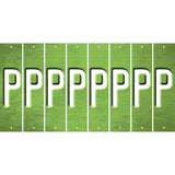 Lime Green Oil Rubbed Cut Fun Strips (Set of 8) Q