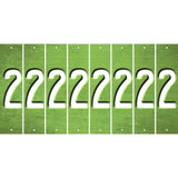 Lime Green Oil Rubbed Cut Fun Strips (Set of 8) 3