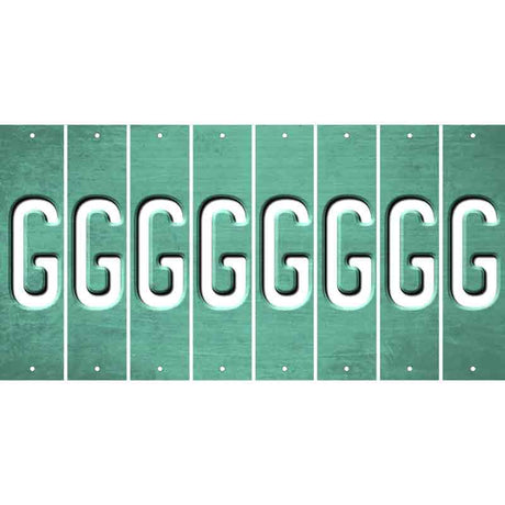 Mint Oil Rubbed Cut Fun Strips (Set of 8) H