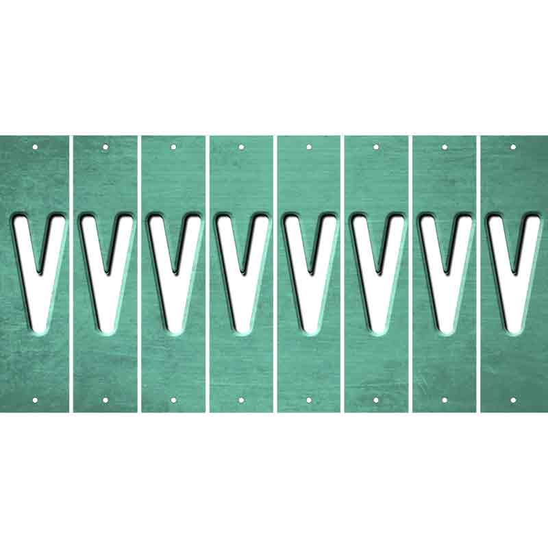 Mint Oil Rubbed Cut Fun Strips (Set of 8) W