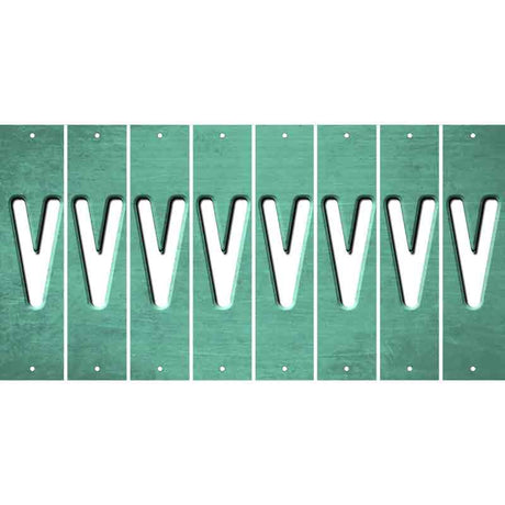 Mint Oil Rubbed Cut Fun Strips (Set of 8) W