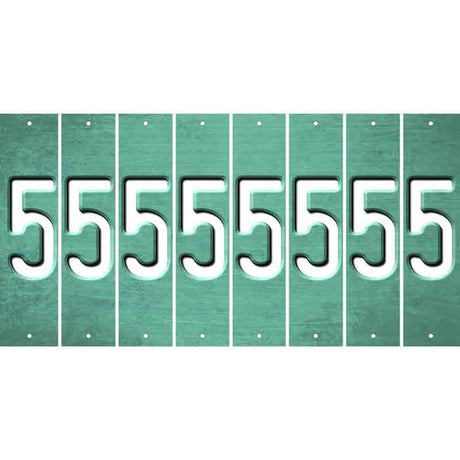 Mint Oil Rubbed Cut Fun Strips (Set of 8) 6