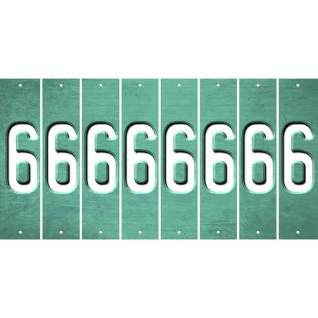 Mint Oil Rubbed Cut Fun Strips (Set of 8) 7