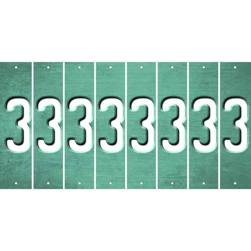 Mint Oil Rubbed Cut Fun Strips (Set of 8) 4