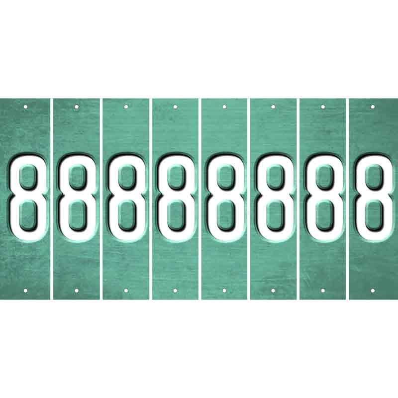 Mint Oil Rubbed Cut Fun Strips (Set of 8) 9